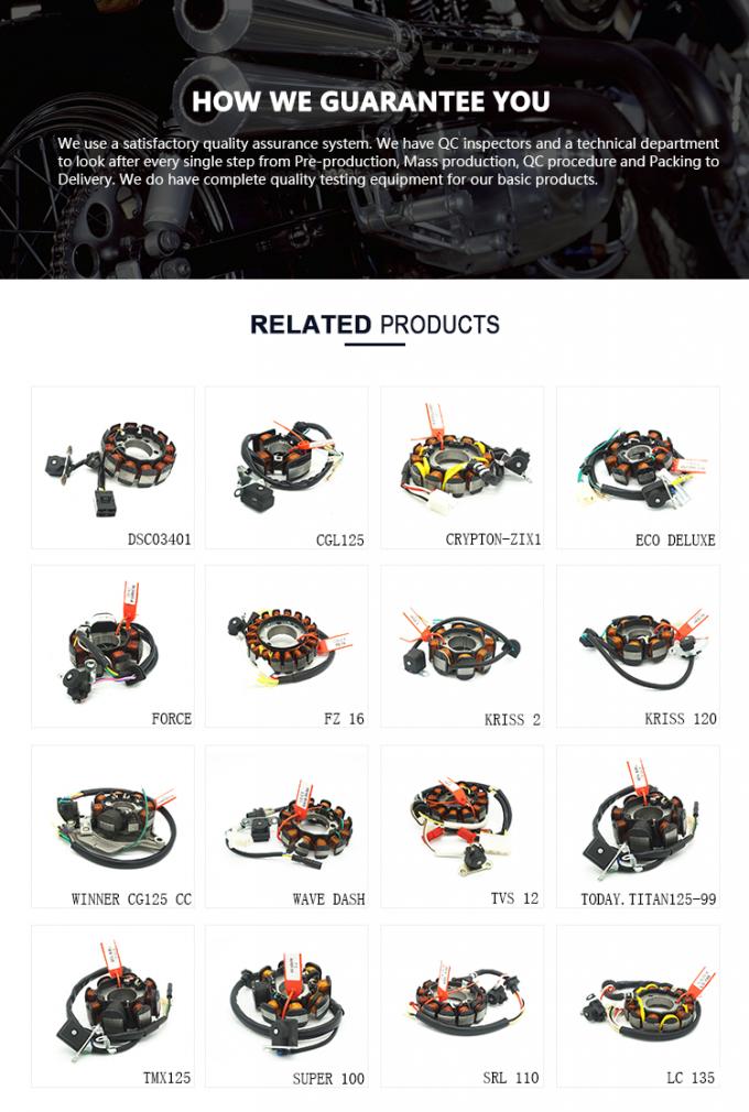 ACTIVA 새 모델 쾌락 DIO를 위한 고성능 오토바이 자석발전기 코일