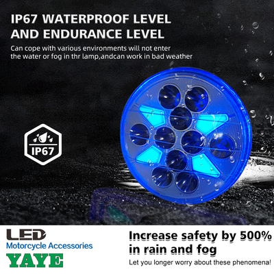 Plastic Reflector YAYE GN125 2 In 1IP67 High Brightness Round Motorcycle Headlight with DRL/Turn Signal