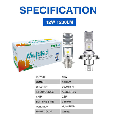 HS1 BA20D H6 P15D H6M Motorcycle LED Bulbs CSP Moto Led Headlight