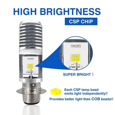 HS1 BA20D H6 P15D H6M Motorcycle LED Bulbs CSP Moto Led Headlight