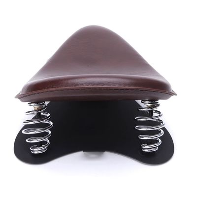 Classic Motorcycle Seat With Seat Mount  Brown Color Motorcycle Solo Spring Seat for Harley