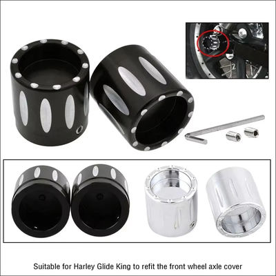 Motorcycle CNC Edge Cut Front Axle Nut Cover Bolt Kit For Honda Suzuki Kawasaki Yamaha Harley Shadow VT 750 1100 Bobber
