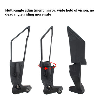 Motorcycle Rotatable High Brightness Turn Signal Mirrors  Large Wing Mirror Modified Universal Rearview Mirror