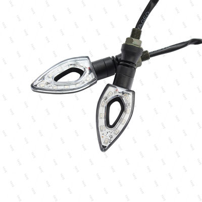 Universal 12V L ED Light for Motorcycle Turn Signal Light Black/Red/Blue/Orange Color Moto Working Indicator Light