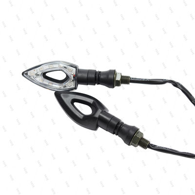 Universal 12V L ED Light for Motorcycle Turn Signal Light Black/Red/Blue/Orange Color Moto Working Indicator Light