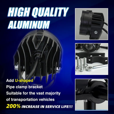 YAYE Exploradoras Para Moto Laser Projector Lens Motorcycle Fog Light Differential Projector Amarillo Blanco Luz De Carretera