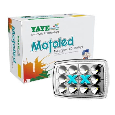 YAYE CD70 12V 오토바이 LED 헤드라이트 (DRL 포함) 하이 로우 빔